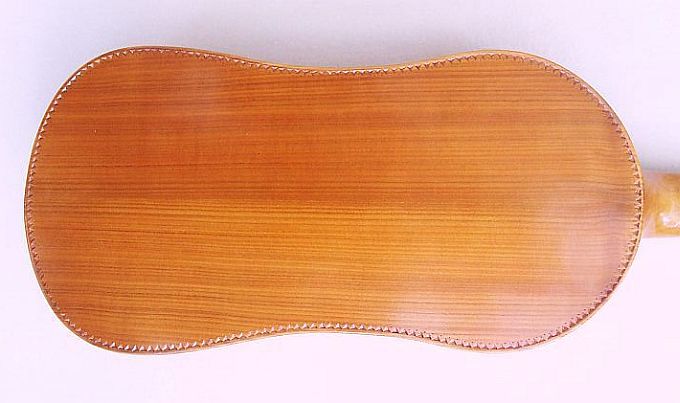 Cherry back with chip-carved border